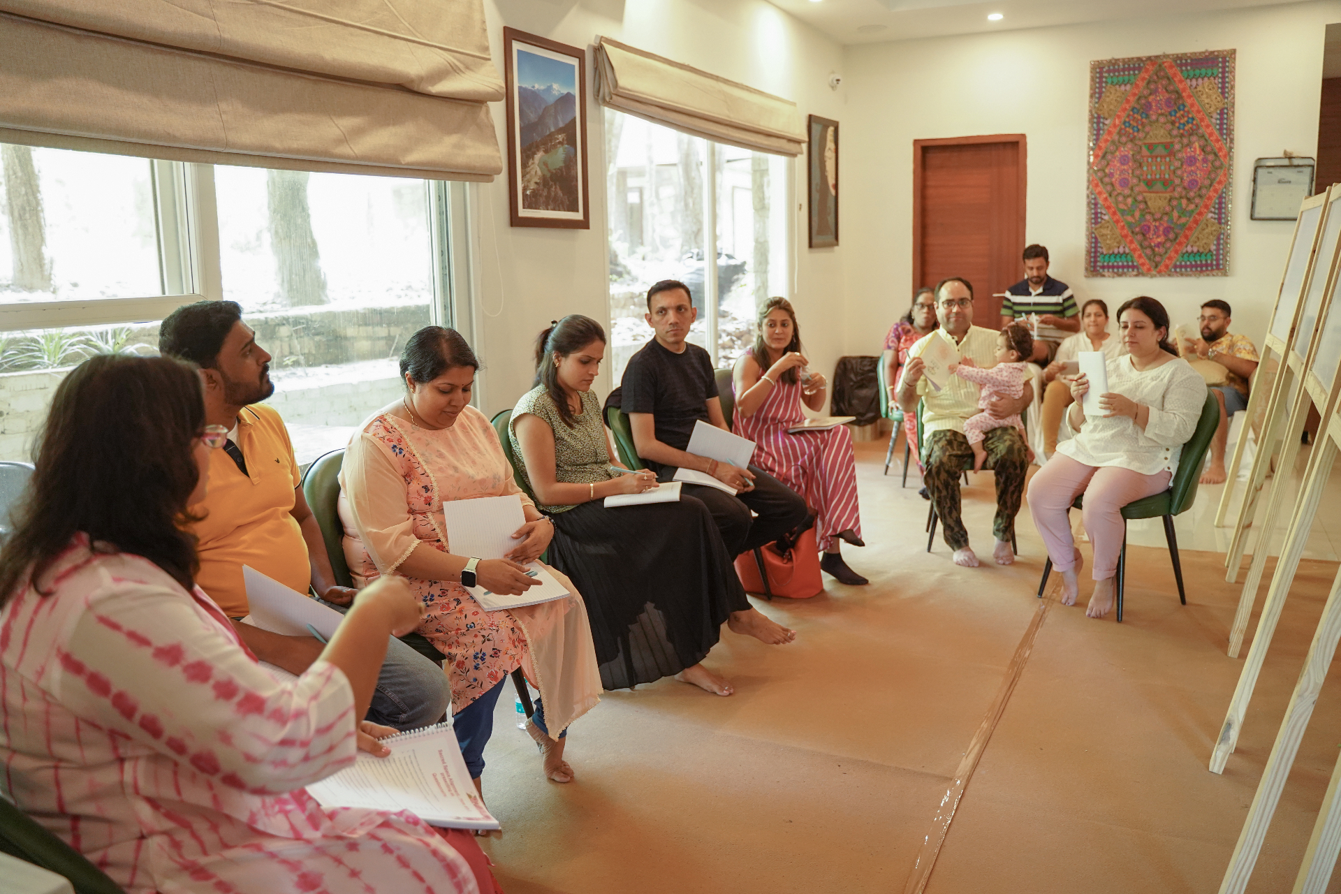 BTNE workshop with families in session